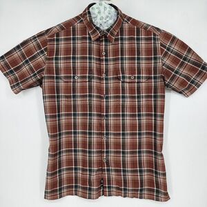 Kuhl Shirt Mens Large‎ Button Up Eluxur Plaid Hiking Outdoors Adventure Wicking
